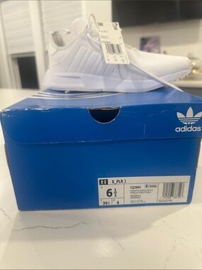 adidas X_PLR J White Athletic Sneakers